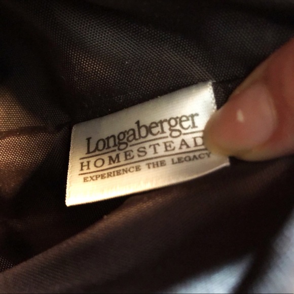 Longaberger Green Floral Braided Strap Handbag - Picture 7 of 7